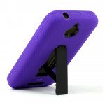 Wholesale HTC Desire 510 Armor Hybrid Case with Stand (Purple)